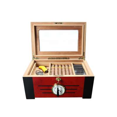 Luxury Wooden Display Cigar Humidor Cabinet