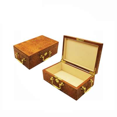 Spanish Wood Cigar Humidors 50-80 Cigar Humidor Humidifier Pack