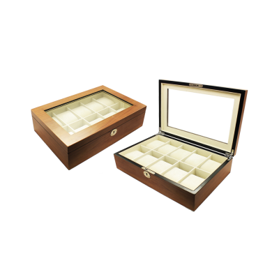 OEM Branded Name Wood Flat Watch Box